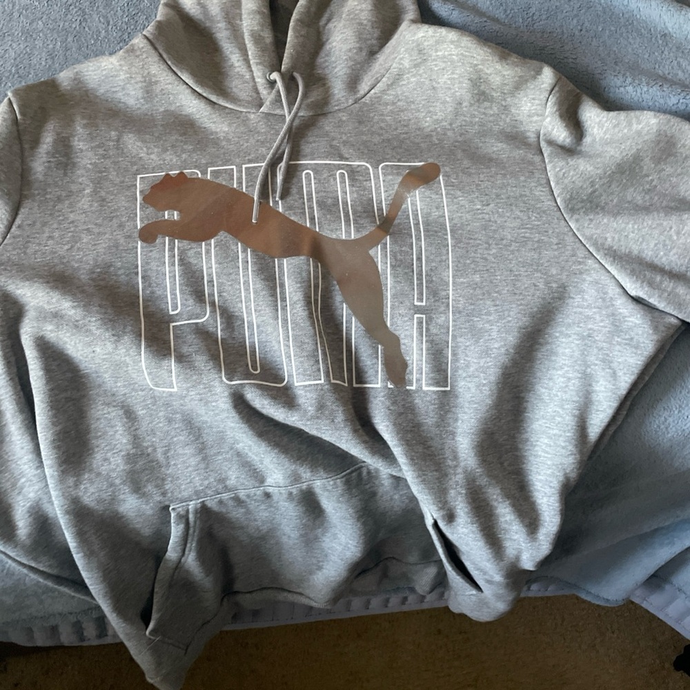 Puma Men’s Gray Size XL Pullover Sweatshirt